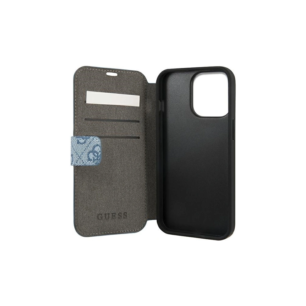 Hurtownia GSM - Etui Guess GUBKP13X4GDBL Apple iPhone 13 Pro Max niebieski/blue book 4G Stripe - GUE1468BLU - {ean13} - Hurt
