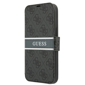 Etui Guess GUBKP13X4GDGR Apple iPhone 13 Pro Max szary/grey book 4G Stripe