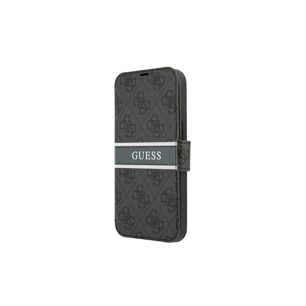 Hurtownia GSM - Etui Guess GUBKP13X4GDGR Apple iPhone 13 Pro Max szary/grey book 4G Stripe - GUE1470GRY - {ean13} - Hurt