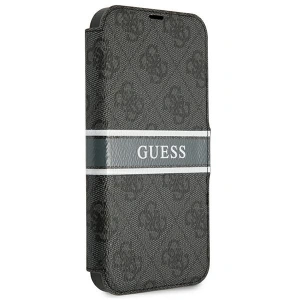 Etui Guess GUBKP13X4GDGR Apple iPhone 13 Pro Max szary/grey book 4G Stripe