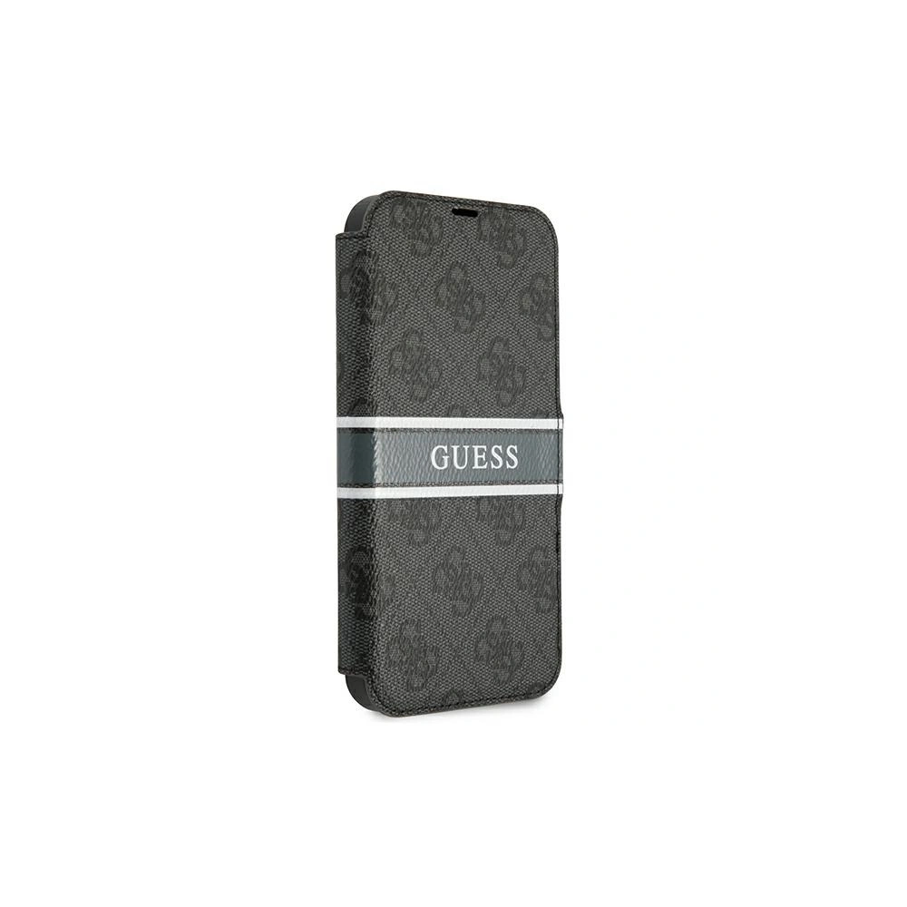 Hurtownia GSM - Etui Guess GUBKP13X4GDGR Apple iPhone 13 Pro Max szary/grey book 4G Stripe - GUE1470GRY - {ean13} - Hurt