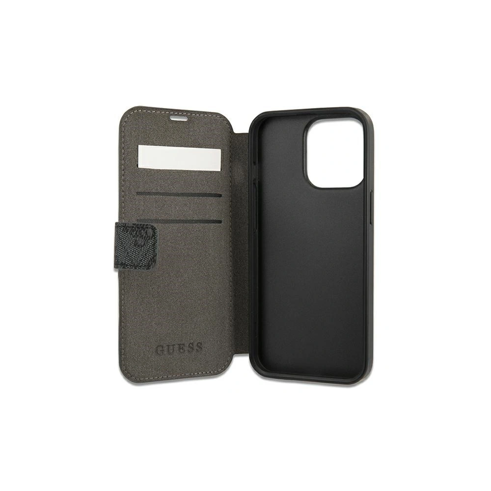 Hurtownia GSM - Etui Guess GUBKP13X4GDGR Apple iPhone 13 Pro Max szary/grey book 4G Stripe - GUE1470GRY - {ean13} - Hurt