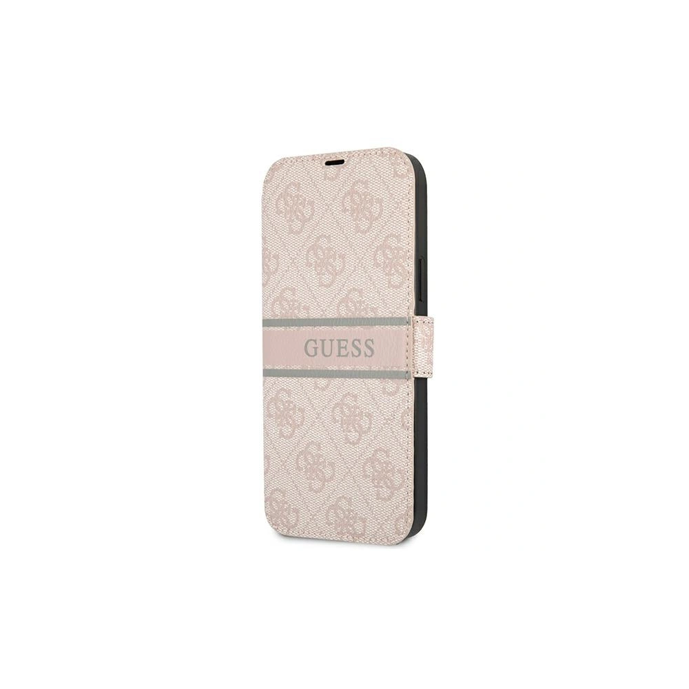 Hurtownia GSM - Etui Guess GUBKP13X4GDPI Apple iPhone 13 Pro Max różowy/pink book 4G Stripe - GUE1471PNK - {ean13} - Hurt
