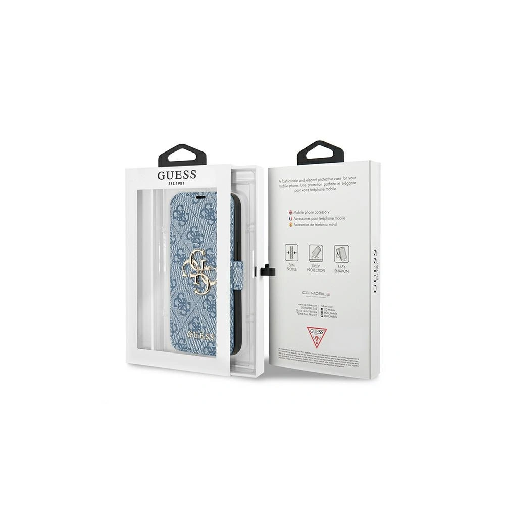 Hurtownia GSM - Etui Guess GUBKP13X4GMGBL Apple iPhone 13 Pro Max modrý/blue book 4G Big Metal Logo - GUE1472BLU - {ean13} - Hurt