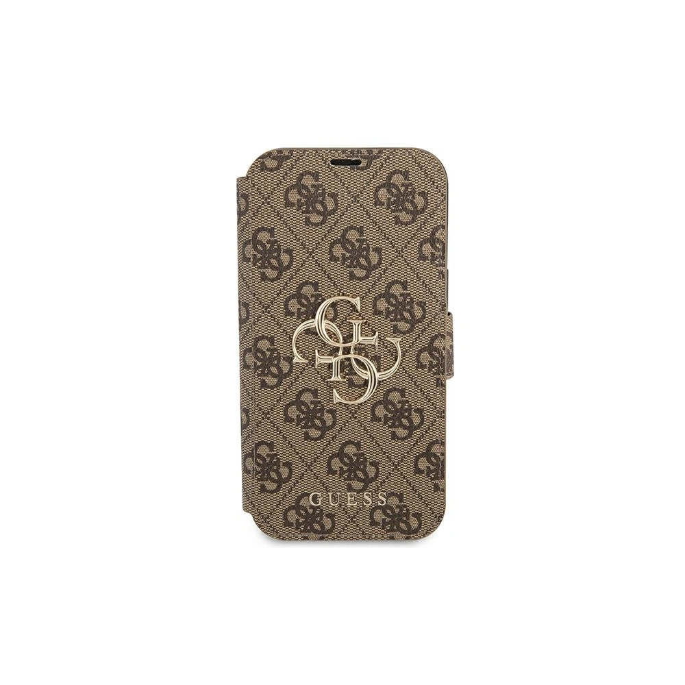 Wholesale Guess GUBKP13X4GMGBR Apple iPhone 13 Pro Max brown book 4G Big Metal Logo - GUE1473BR - {ean13} - Hurt