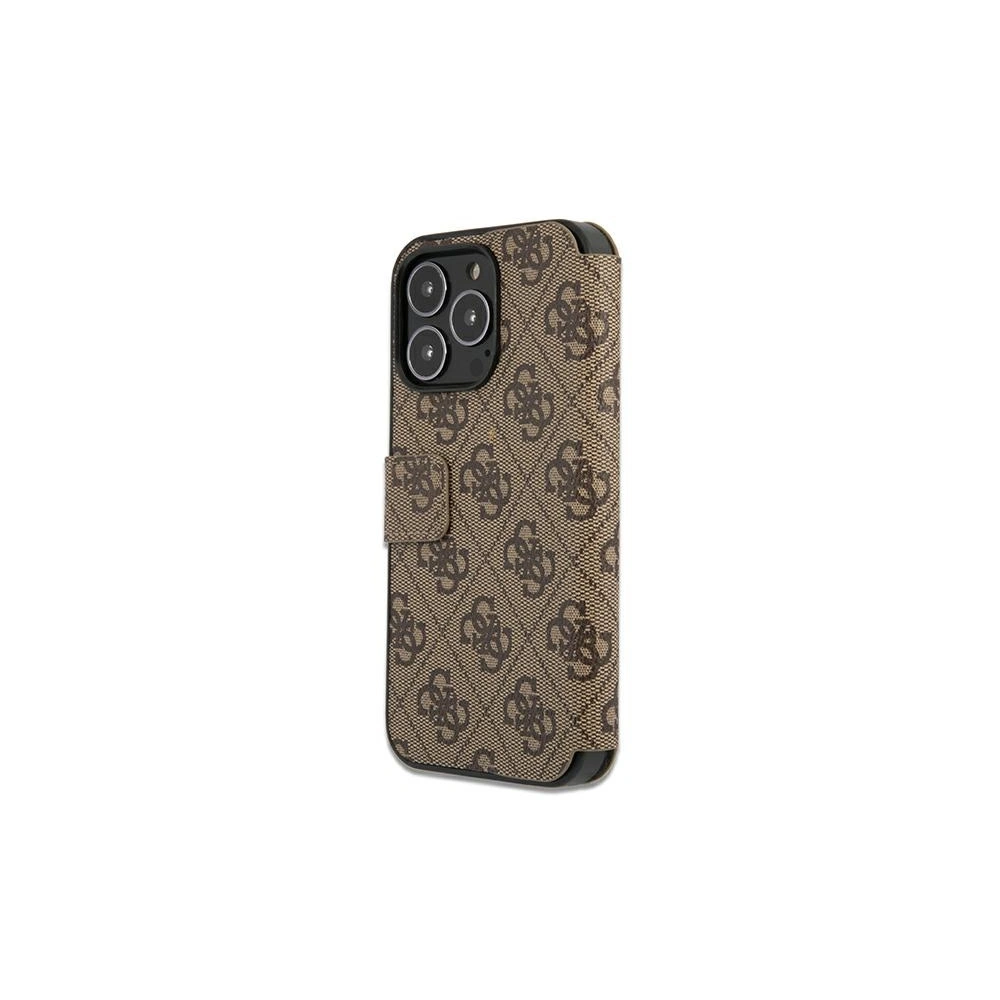 Wholesale Guess GUBKP13X4GMGBR Apple iPhone 13 Pro Max brown book 4G Big Metal Logo - GUE1473BR - {ean13} - Hurt
