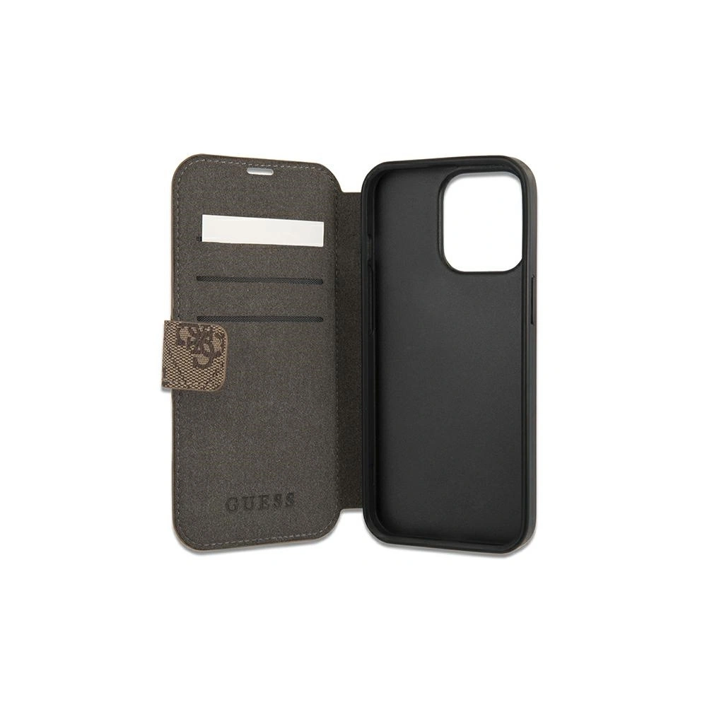Wholesale Guess GUBKP13X4GMGBR Apple iPhone 13 Pro Max brown book 4G Big Metal Logo - GUE1473BR - {ean13} - Hurt