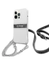 Hurtownia GSM - Etui Guess GUHCP13LKC4GBSI Apple iPhone 13 Pro Transparent hardcase 4G Grey Strap Silver Chain - GUE1478CL - {ean13} - Hurt
