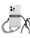 Hurtownia GSM - Etui Guess GUHCP13LKC4GBSI Apple iPhone 13 Pro Transparent hardcase 4G Grey Strap Silver Chain - GUE1478CL - {ean13} - Hurt