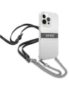 Hurtownia GSM - Etui Guess GUHCP13LKC4GBSI Apple iPhone 13 Pro Transparent hardcase 4G Grey Strap Silver Chain - GUE1478CL - {ean13} - Hurt