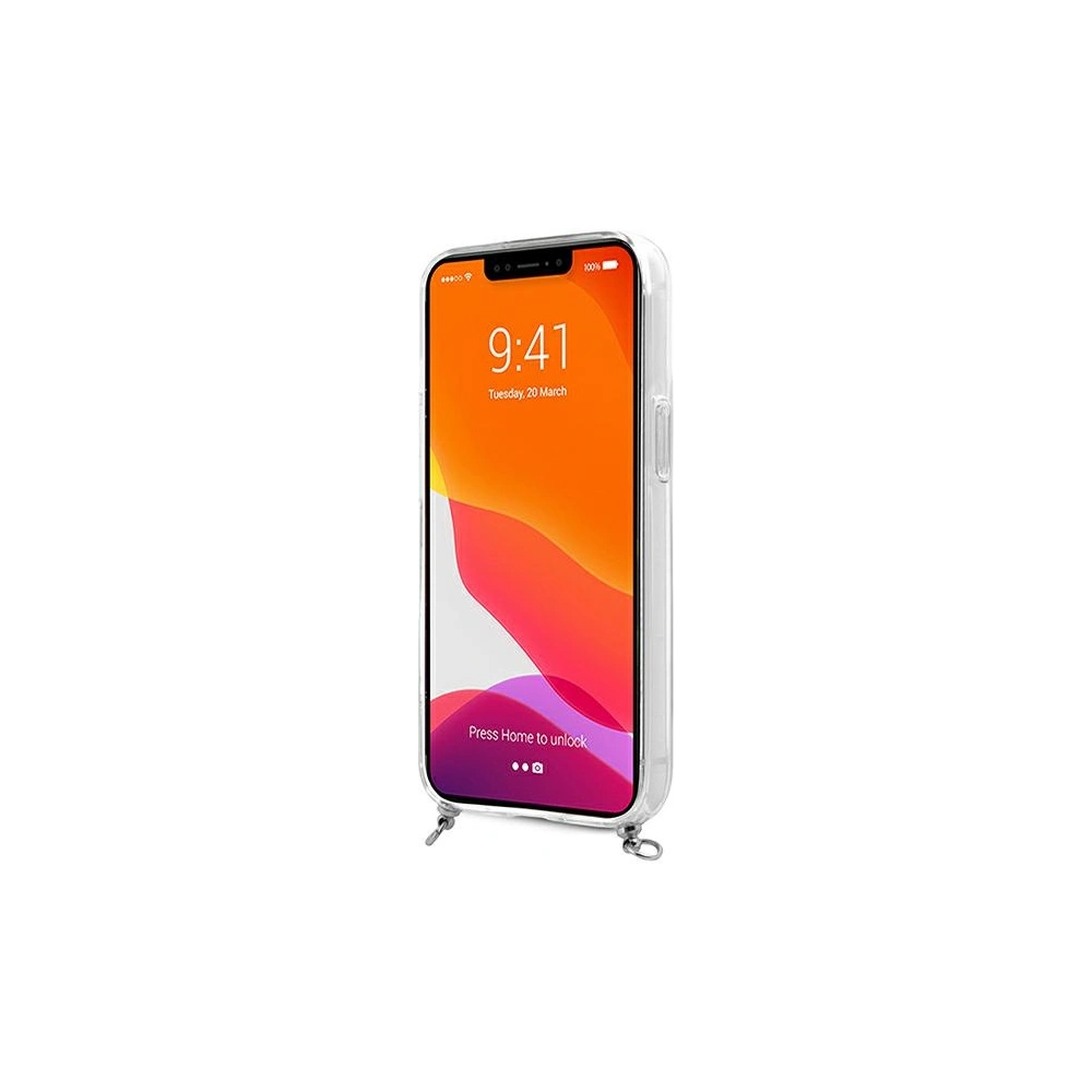 Hurtownia GSM - Etui Guess GUHCP13LKC4GBSI Apple iPhone 13 Pro Transparent hardcase 4G Grey Strap Silver Chain - GUE1478CL - {ean13} - Hurt