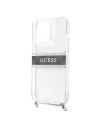 Hurtownia GSM - Etui Guess GUHCP13LKC4GBSI Apple iPhone 13 Pro Transparent hardcase 4G Grey Strap Silver Chain - GUE1478CL - {ean13} - Hurt