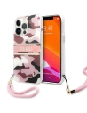Etui Guess GUHCP13LKCABPI Apple iPhone 13 Pro różowy/pink hardcase Camo Strap Collection