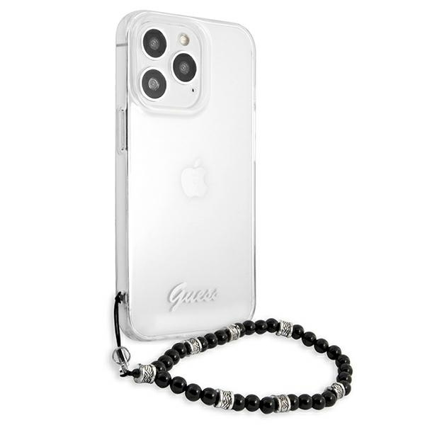 Kryt Guess GUHCP13LKPSBK Apple iPhone 13 Pro Transparent hardcase Black Pearl