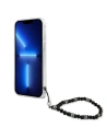 Etui Guess GUHCP13LKPSBK Apple iPhone 13 Pro Transparentní tvrdý kryt Černá perla