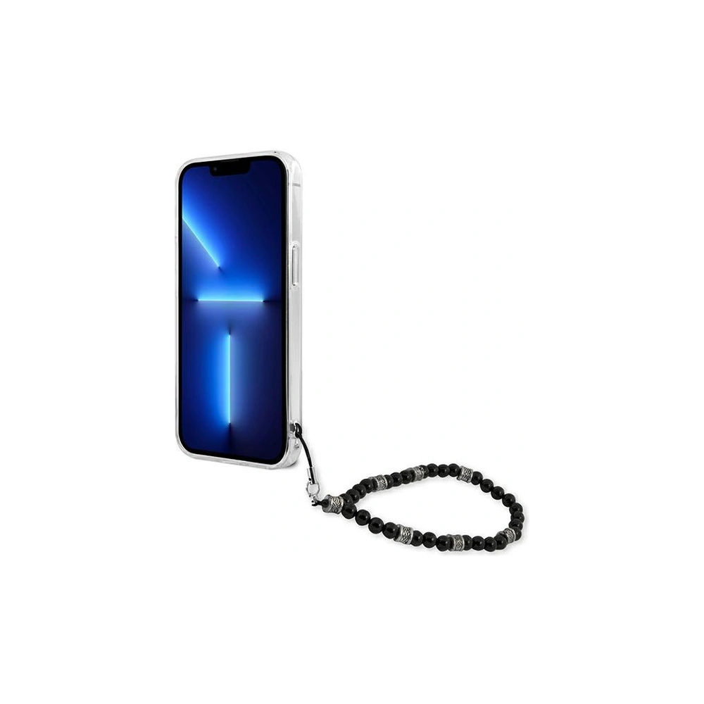 Etui Guess GUHCP13LKPSBK Apple iPhone 13 Pro Transparentní tvrdý kryt Černá perla