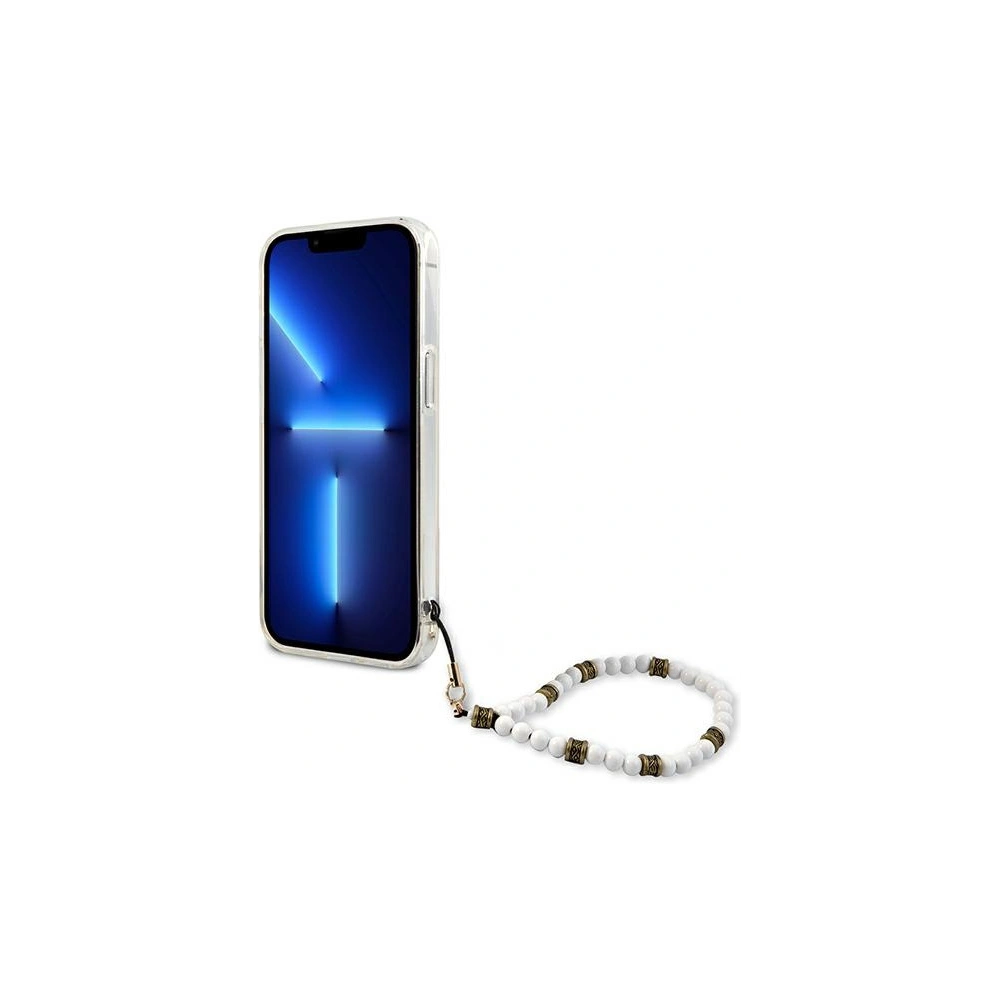 Etui Guess GUHCP13LKPSWH Apple iPhone 13 Pro Transparent hardcase White Pearl