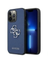 Guess GUHCP13LSA4GSBL Apple iPhone 13 Pro blue hardcase Saffiano 4G Metal Logo