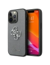 Etui Guess GUHCP13LSA4GSGR Apple iPhone 13 Pro šedý/grey hardcase Saffiano 4G Metal Logo