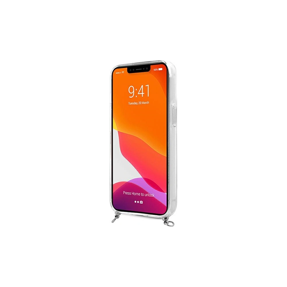 Hurtownia GSM - Etui Guess GUHCP13MKC4GBSI Apple iPhone 13 Transparent hardcase 4G Grey Strap Silver Chain - GUE1489CL - {ean13} - Hurt