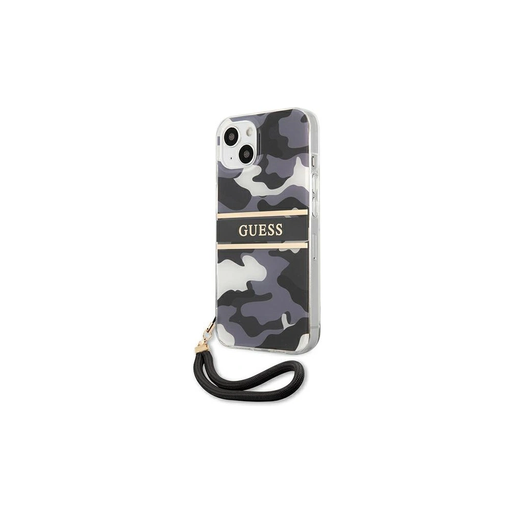 Hurtownia GSM - Etui Guess GUHCP13MKCABBK Apple iPhone 13 czarny/black hardcase Camo Strap Collection - GUE1490BLK - {ean13} - Hurt