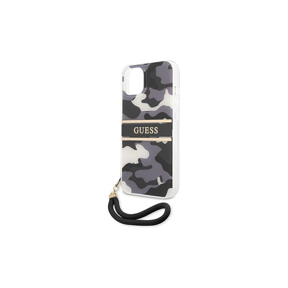 Hurtownia GSM - Etui Guess GUHCP13MKCABBK Apple iPhone 13 czarny/black hardcase Camo Strap Collection - GUE1490BLK - {ean13} - Hurt