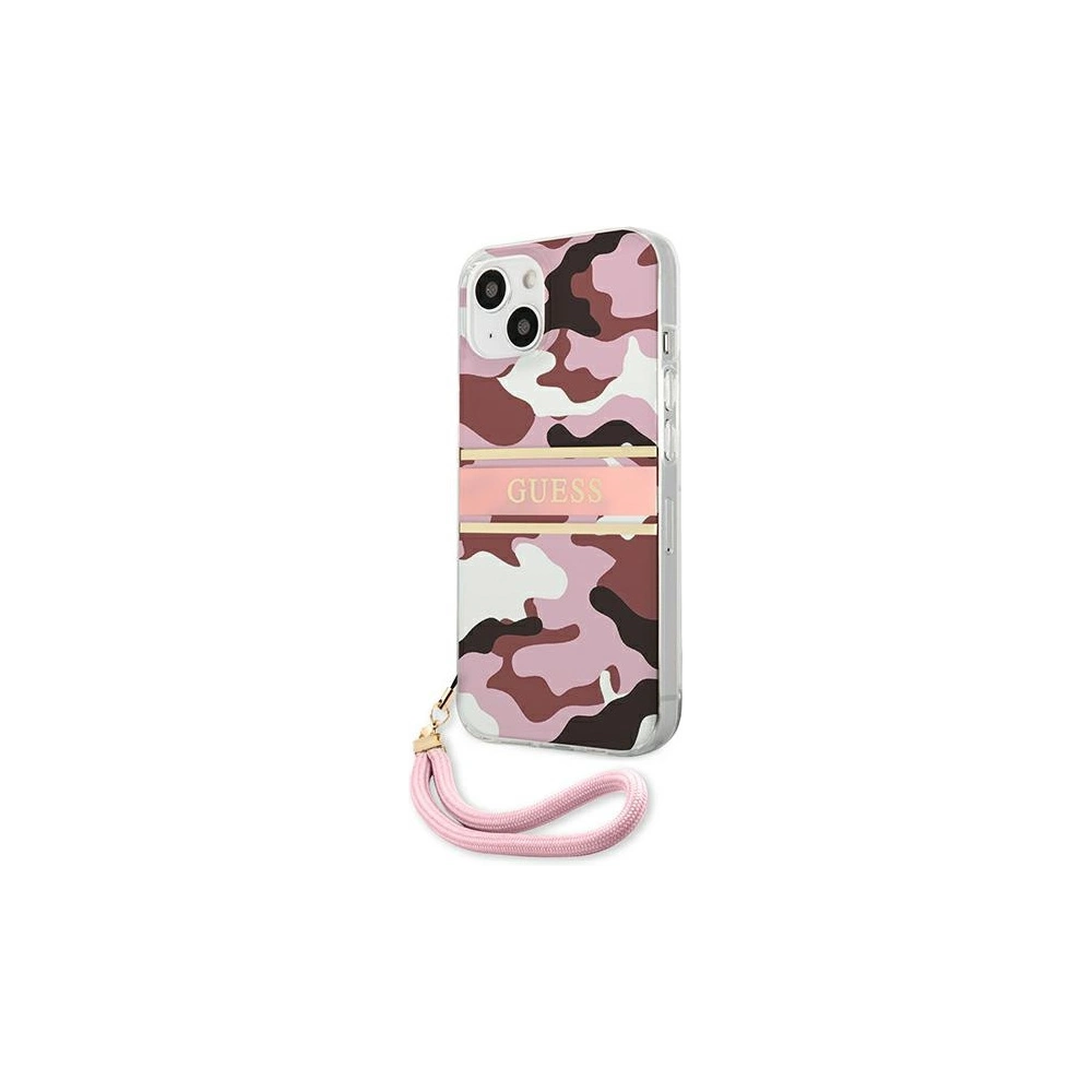 Hurtownia GSM - Etui Guess GUHCP13MKCABPI Apple iPhone 13 różowy/pink hardcase Camo Strap Collection - GUE1491PNK - {ean13} - Hurt