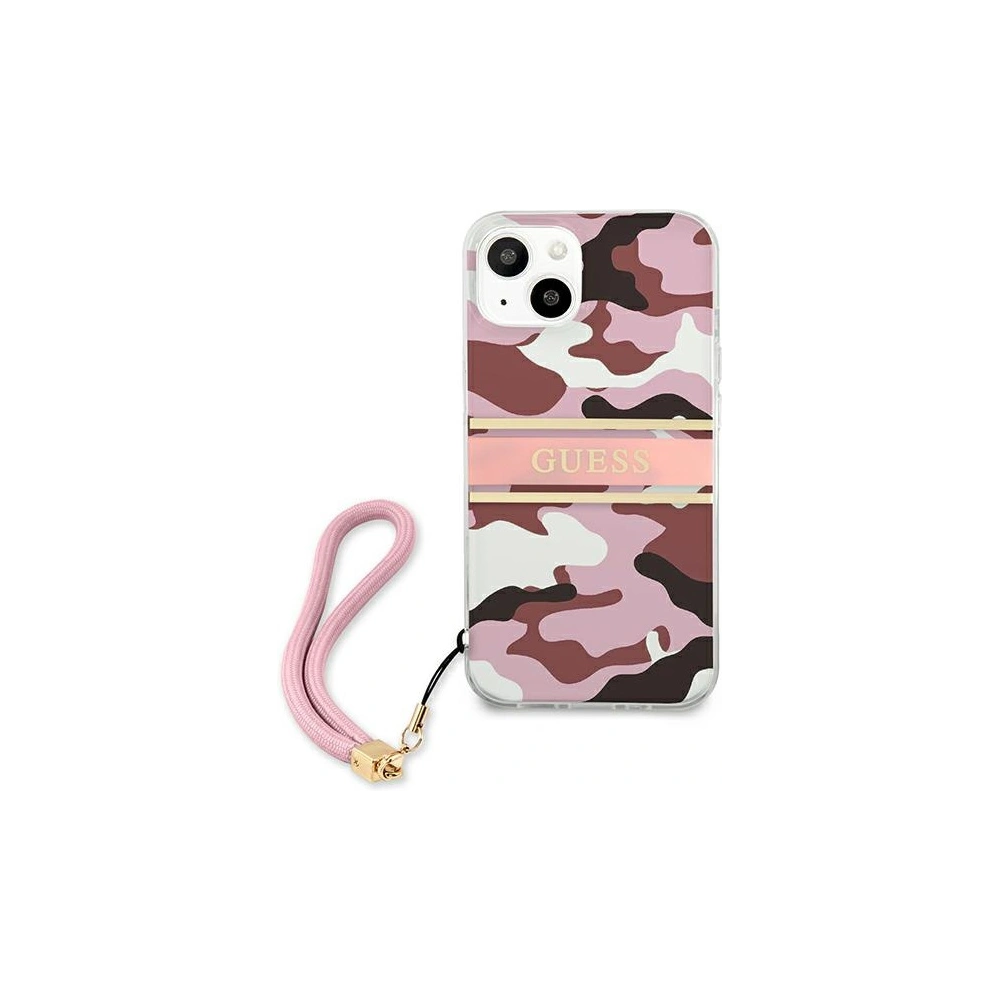 Hurtownia GSM - Etui Guess GUHCP13MKCABPI Apple iPhone 13 růžový/pink hardcase Camo Strap Collection - GUE1491PNK - {ean13} - Hurt
