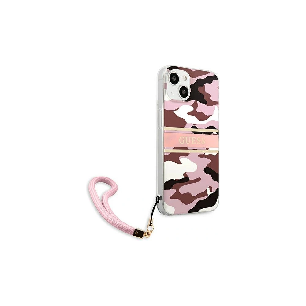 Hurtownia GSM - Etui Guess GUHCP13MKCABPI Apple iPhone 13 růžový/pink hardcase Camo Strap Collection - GUE1491PNK - {ean13} - Hurt