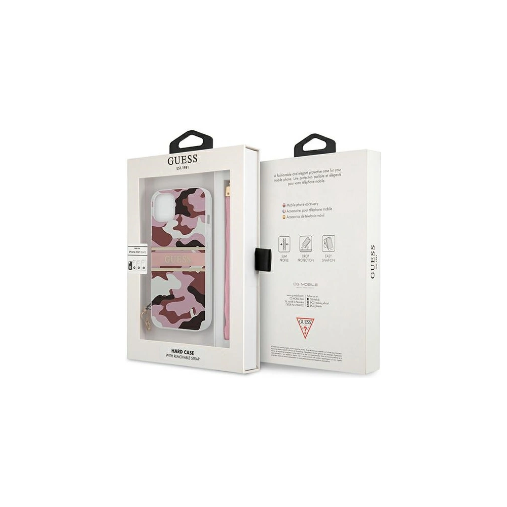 Hurtownia GSM - Etui Guess GUHCP13MKCABPI Apple iPhone 13 růžový/pink hardcase Camo Strap Collection - GUE1491PNK - {ean13} - Hurt