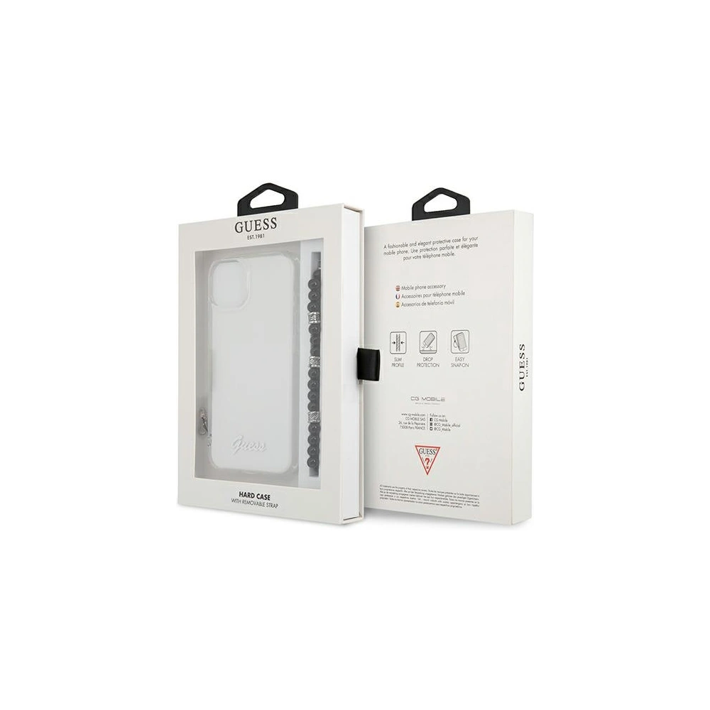 Wholesale Guess GUHCP13MKPSBK Apple iPhone 13 Transparent hardcase Black Pearl - GUE1492CL - {ean13} - Hurt
