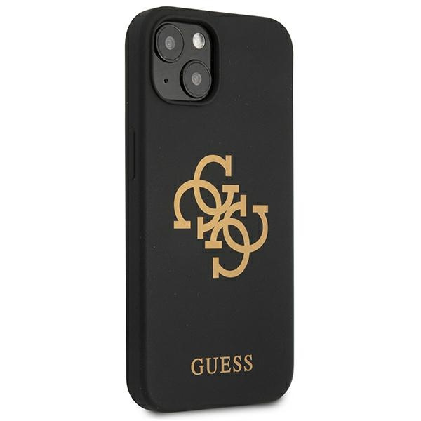 Kryt Guess GUHCP13MLS4GGBK Apple iPhone 13 black hard case Silicone 4G Logo