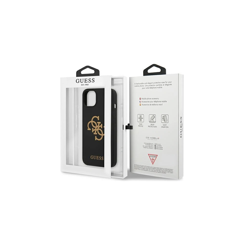 Hurtownia GSM - Etui Guess GUHCP13MLS4GGBK Apple iPhone 13 černý/black hard case Silicone 4G Logo - GUE1494BLK - {ean13} - Hurt