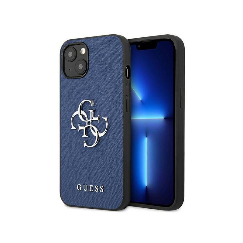 Guess Distributor - 3666339024123 - GUE1497BLU - Guess GUHCP13MSA4GSBL Apple iPhone 13 blue hardcase Saffiano 4G Metal Logo - B2B homescreen