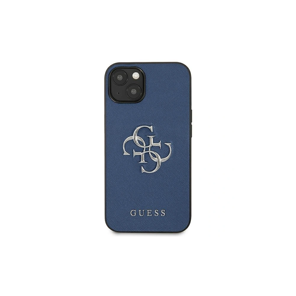 Etui Guess GUHCP13MSA4GSBL Apple iPhone 13 modrý/blue hardcase Saffiano 4G Metal Logo