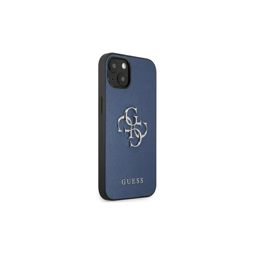 Etui Guess GUHCP13MSA4GSBL Apple iPhone 13 modrý/blue hardcase Saffiano 4G Metal Logo