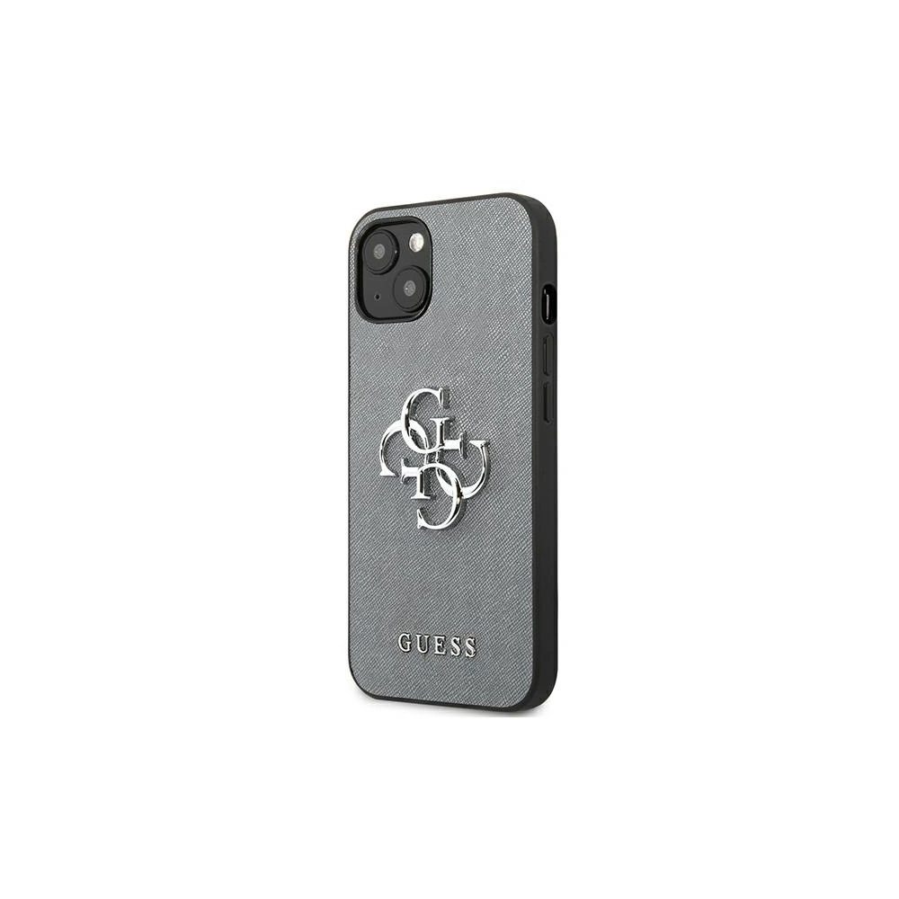 Hurtownia GSM - Etui Guess GUHCP13MSA4GSGR Apple iPhone 13 šedý/grey hardcase Saffiano 4G Metal Logo - GUE1498GRY - {ean13} - Hurt