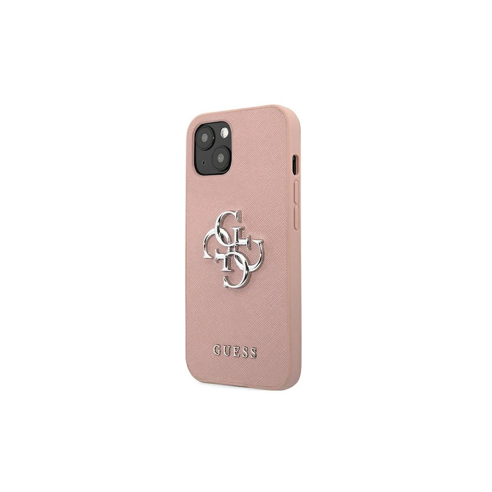 Hurtownia GSM - Etui Guess GUHCP13MSA4GSPI Apple iPhone 13 różowy/pink hardcase Saffiano 4G Metal Logo - GUE1499PNK - {ean13} - Hurt