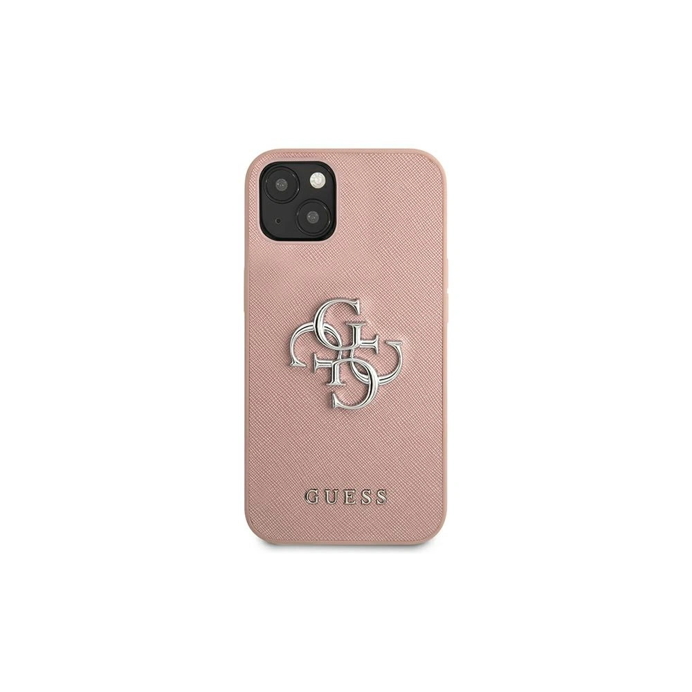 Hurtownia GSM - Etui Guess GUHCP13MSA4GSPI Apple iPhone 13 różowy/pink hardcase Saffiano 4G Metal Logo - GUE1499PNK - {ean13} - Hurt