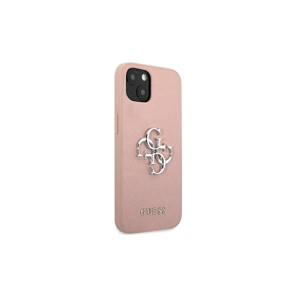 Hurtownia GSM - Etui Guess GUHCP13MSA4GSPI Apple iPhone 13 różowy/pink hardcase Saffiano 4G Metal Logo - GUE1499PNK - {ean13} - Hurt