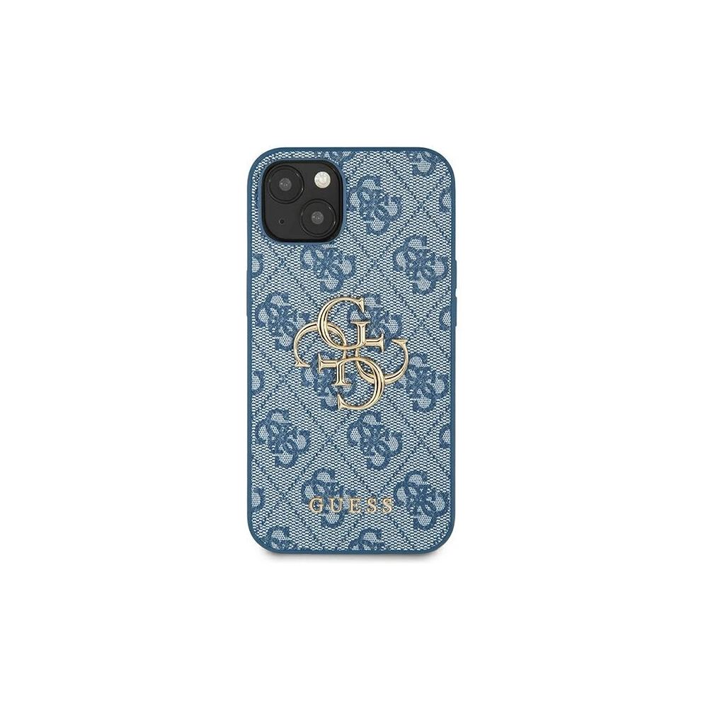 Guess GUHCP13S4GMGBL Apple iPhone 13 mini blue hardcase 4G Big Metal Logo