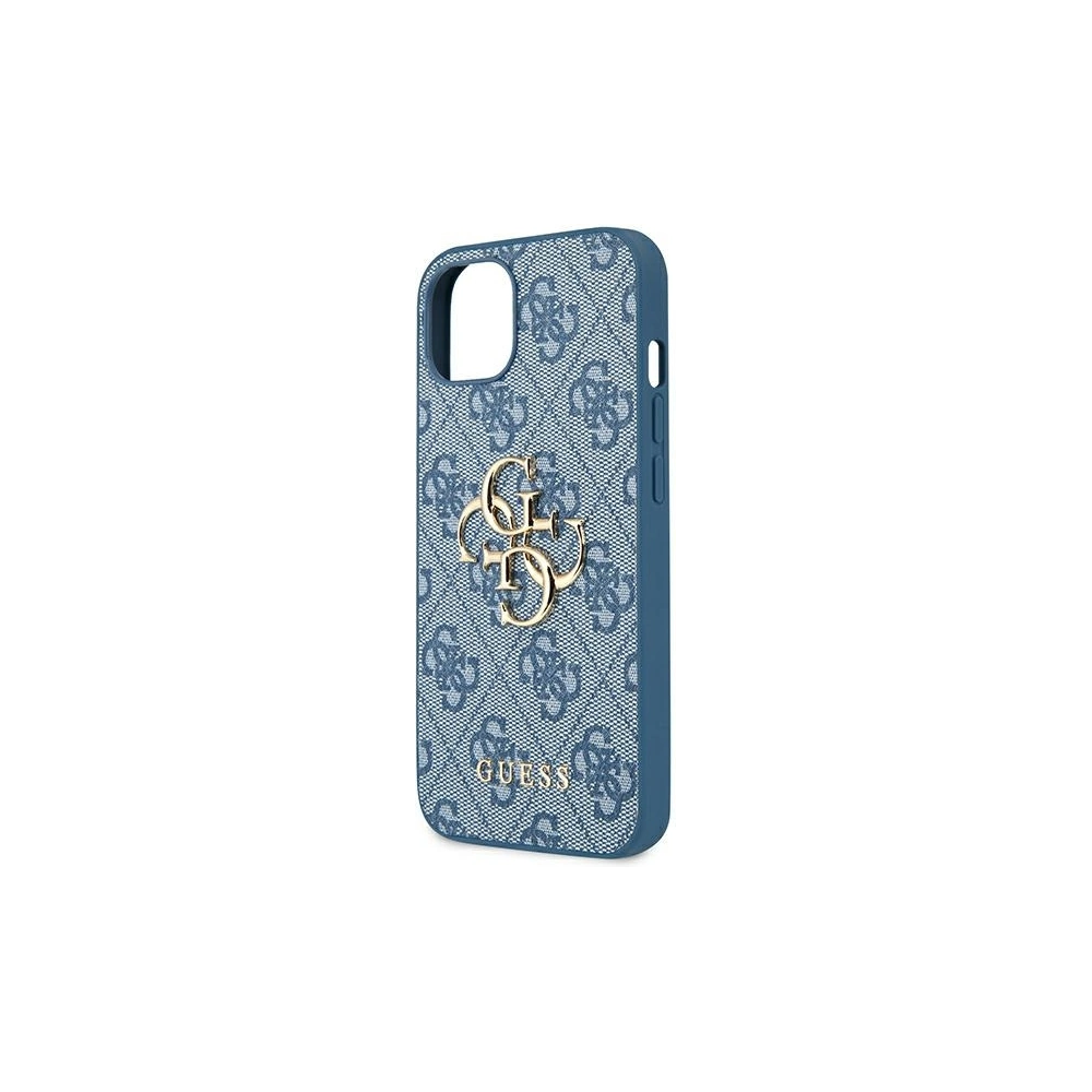 Guess GUHCP13S4GMGBL Apple iPhone 13 mini blue hardcase 4G Big Metal Logo