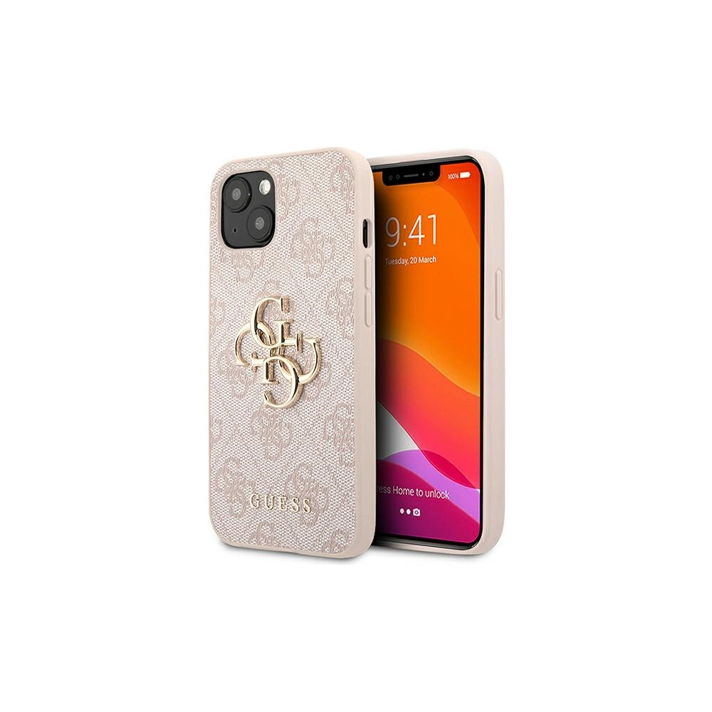 Etui Guess GUHCP13S4GMGPI Apple iPhone 13 mini růžový/pink hardcase 4G Big Metal Logo