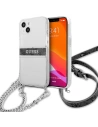Etui Guess GUHCP13SKC4GBSI Apple iPhone 13 mini Transparent hardcase 4G Grey Strap Silver Chain