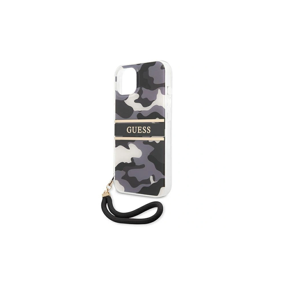 Hurtownia GSM - Etui Guess GUHCP13SKCABBK Apple iPhone 13 mini czarny/black hardcase Camo Strap Collection - GUE1503BLK - {ean13} - Hurt