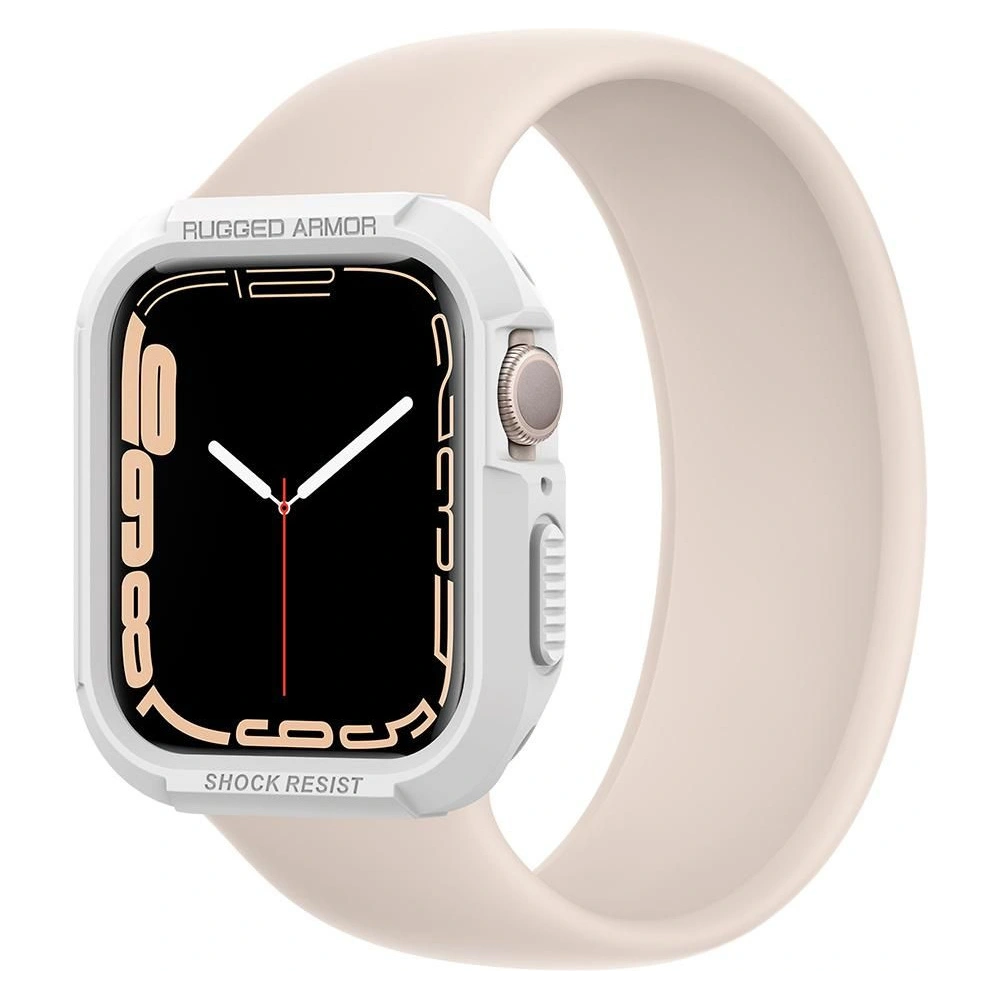Hurtownia GSM - Etui Spigen Rugged Armor Apple Watch 4/5/6/7/SE 44/45mm Bílá - SPN2014WHT - {ean13} - Hurt
