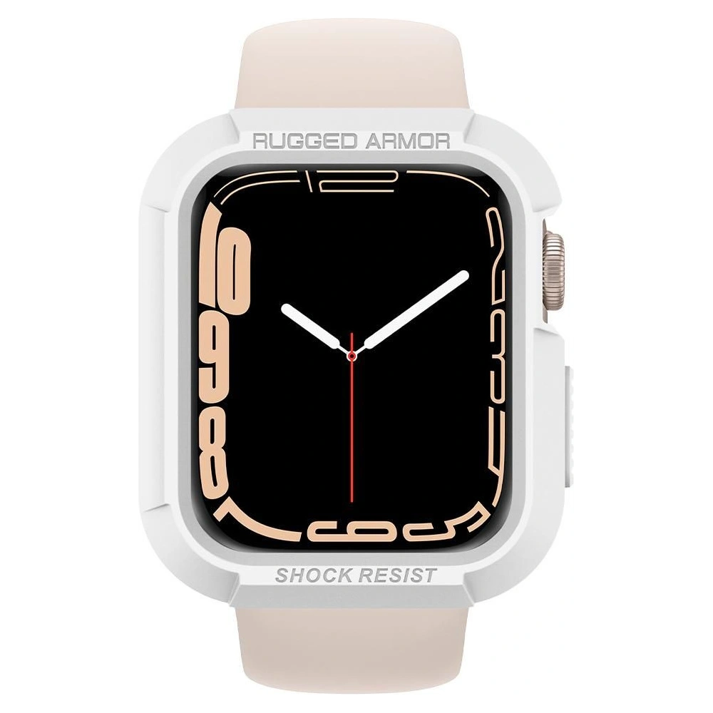 Hurtownia GSM - Etui Spigen Rugged Armor Apple Watch 4/5/6/7/SE 44/45mm Bílá - SPN2014WHT - {ean13} - Hurt