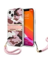Etui Guess GUHCP13SKCABPI Apple iPhone 13 mini różowy/pink hardcase Camo Strap Collection