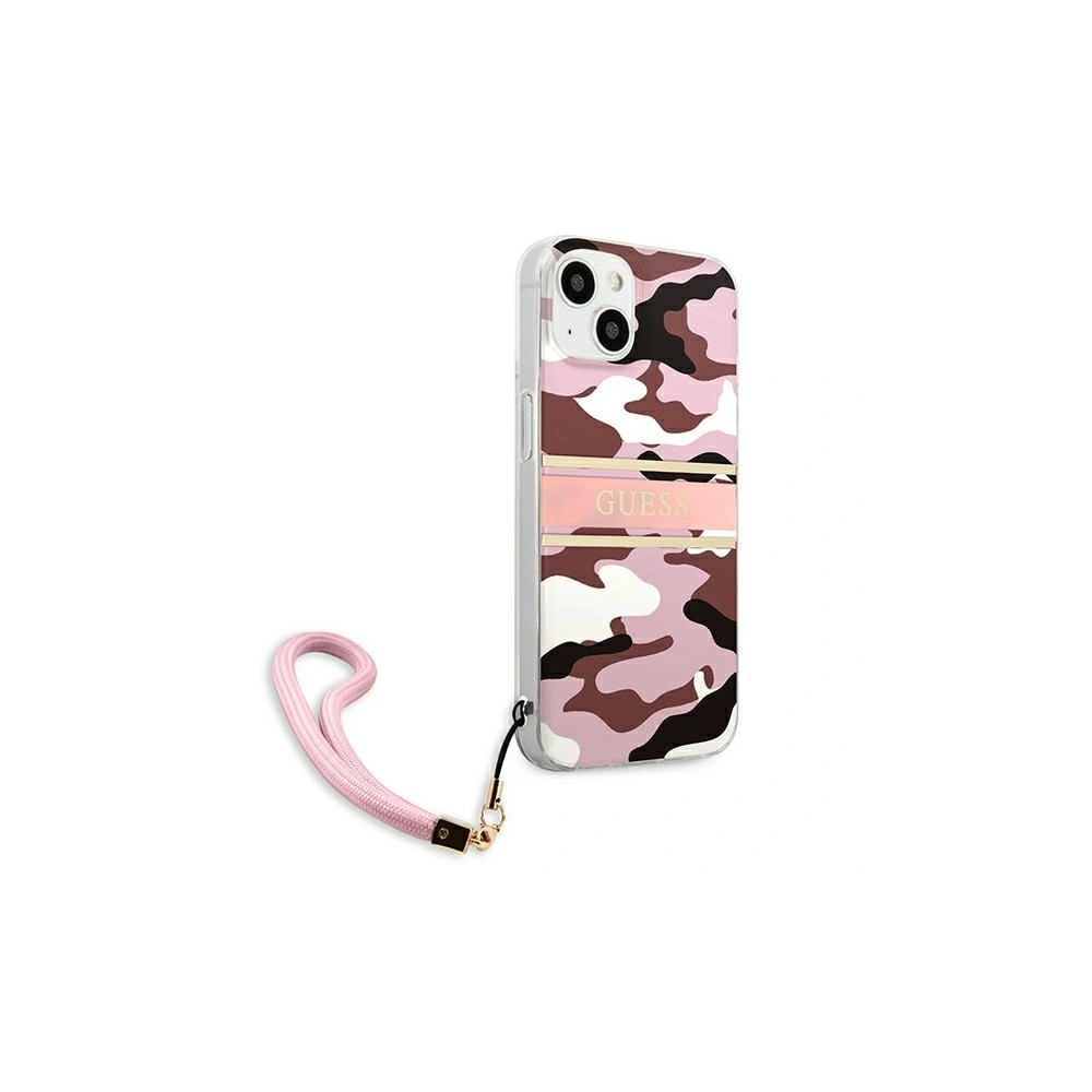 Hurtownia GSM - Etui Guess GUHCP13SKCABPI Apple iPhone 13 mini różowy/pink hardcase Camo Strap Collection - GUE1504PNK - {ean13} - Hurt