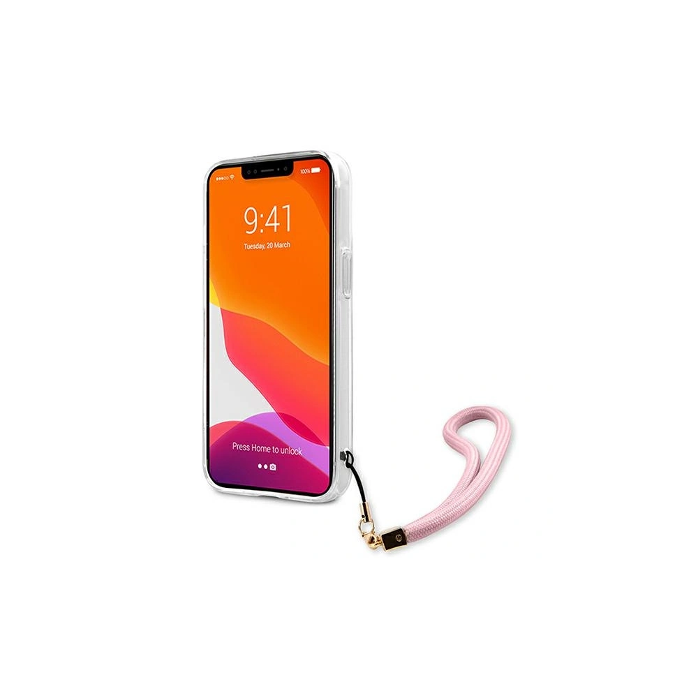 Hurtownia GSM - Etui Guess GUHCP13SKCABPI Apple iPhone 13 mini różowy/pink hardcase Camo Strap Collection - GUE1504PNK - {ean13} - Hurt
